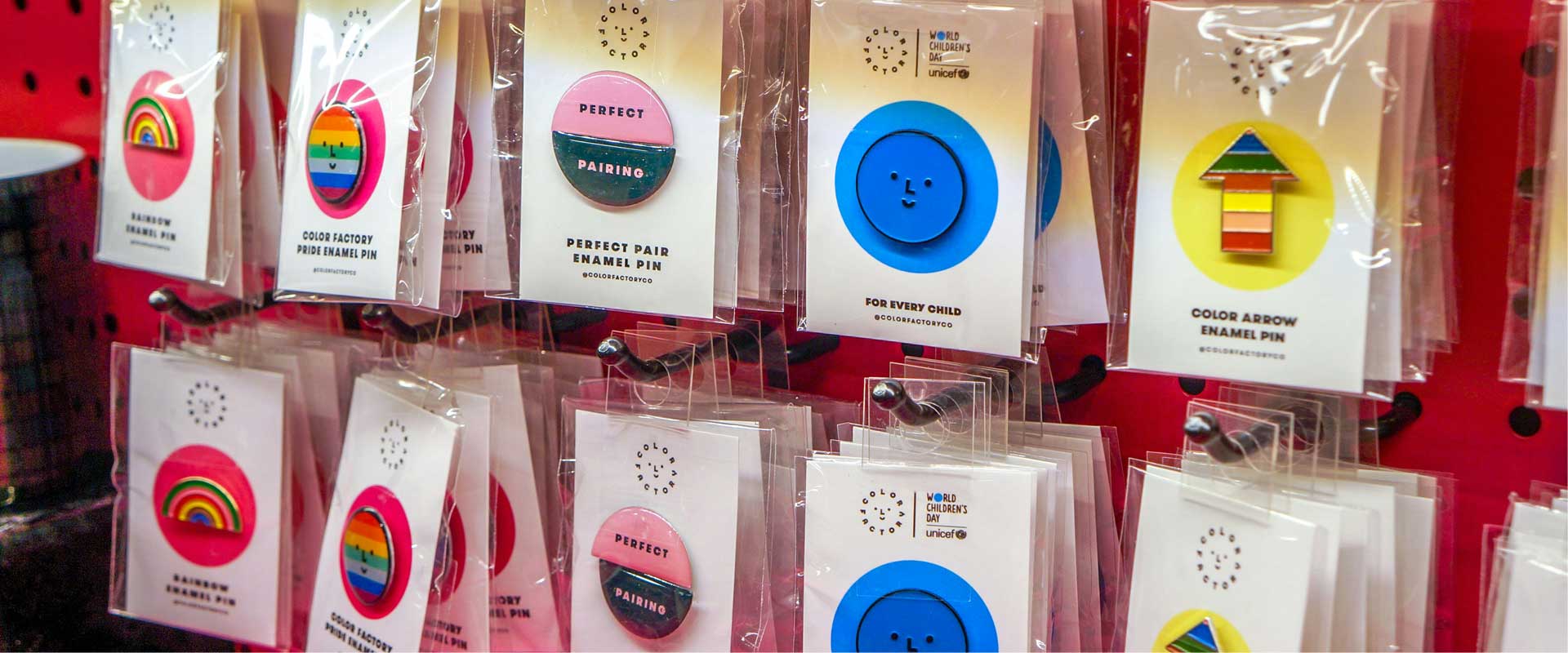 Colorful Enamel Pin Collection